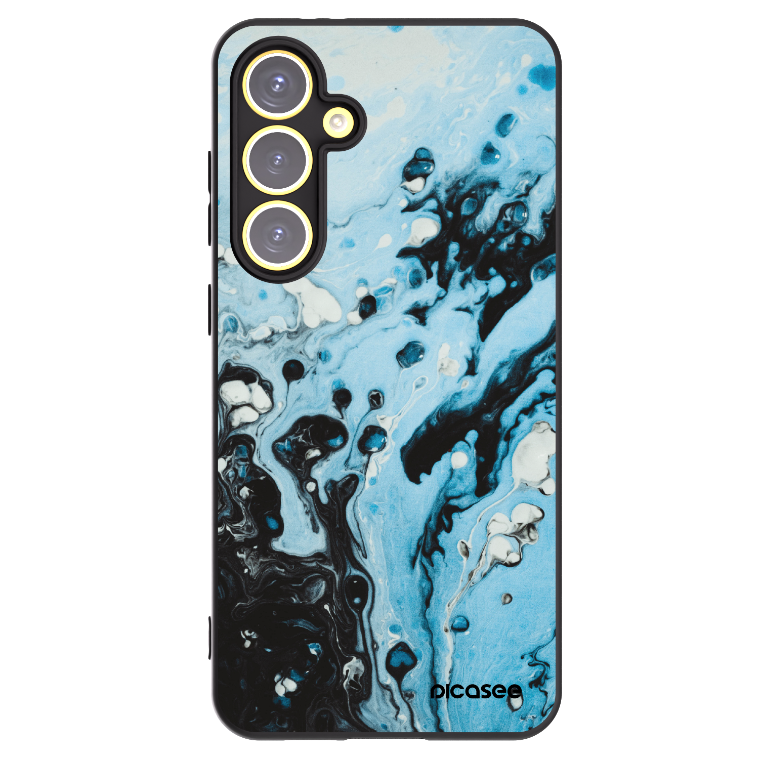 Picasee silikonski črni ovitek za Samsung Galaxy S24 FE S721B - Organic blue