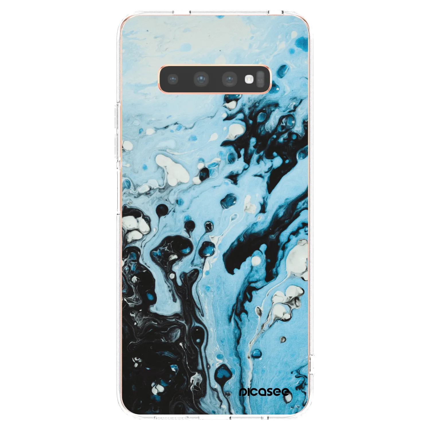 Picasee silikonski prozorni ovitek za Samsung Galaxy S10 Plus G975 - Organic blue