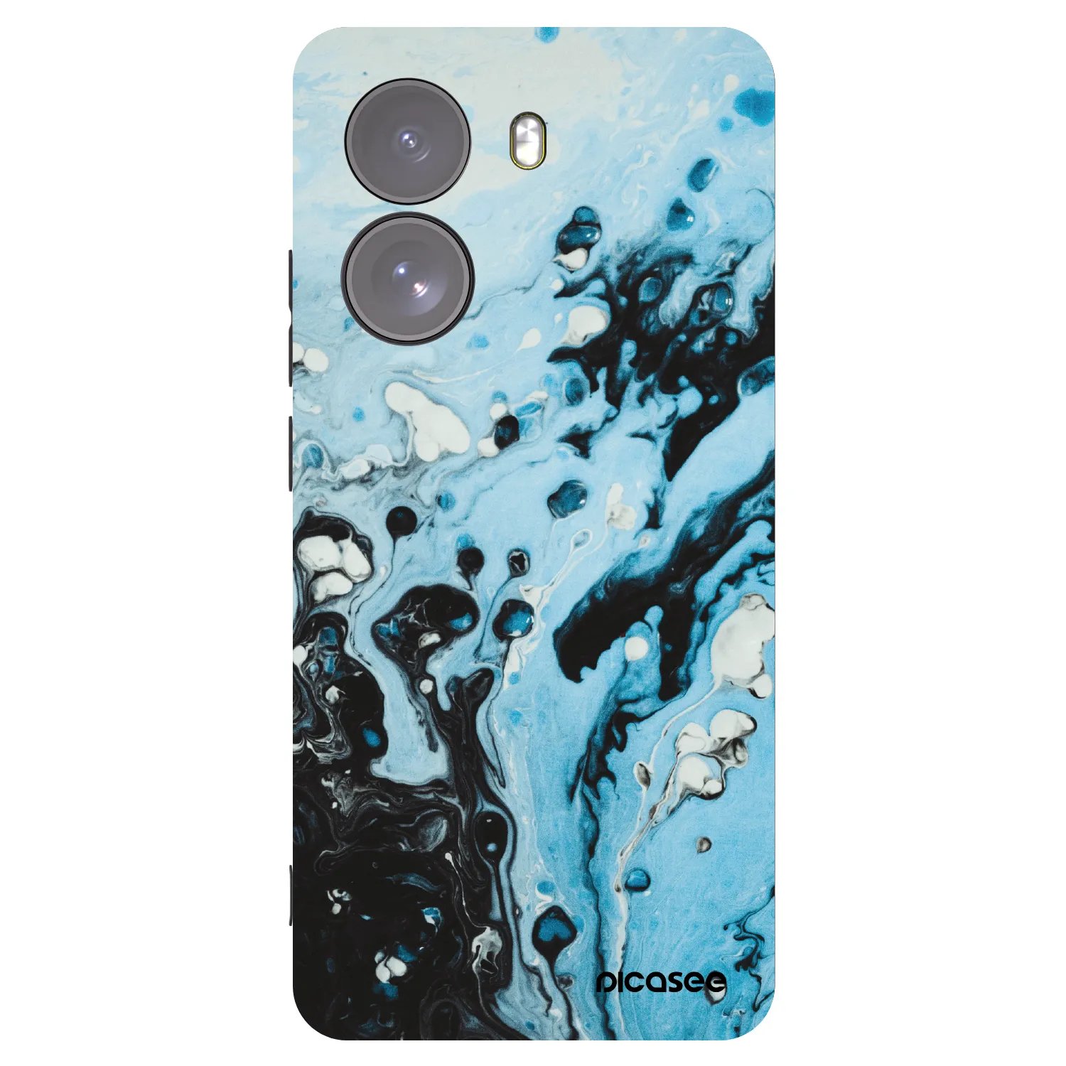 Picasee silikonski črni ovitek za Xiaomi Poco X7 - Organic blue