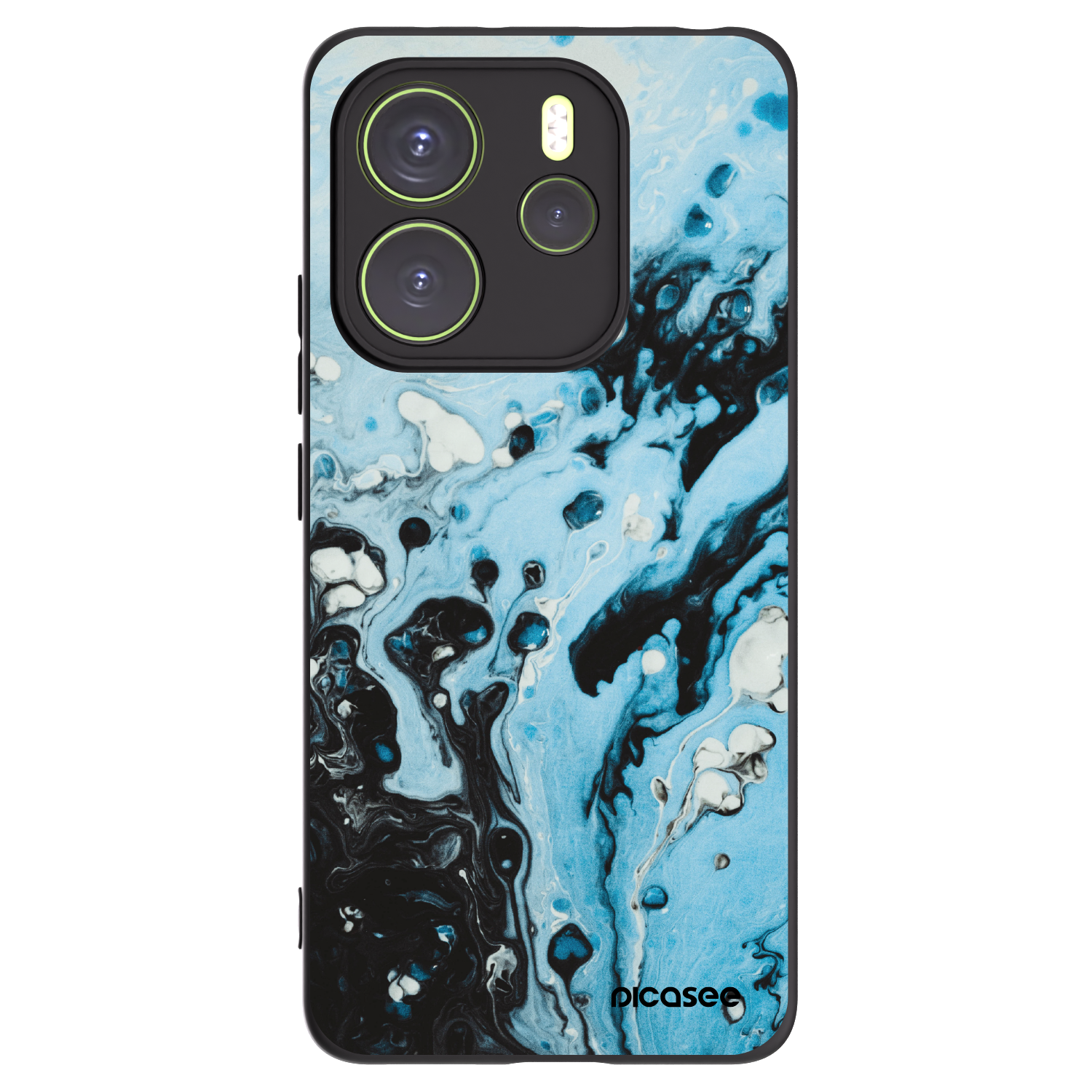 Picasee silikonski črni ovitek za Xiaomi Redmi Note 14 4G - Organic blue