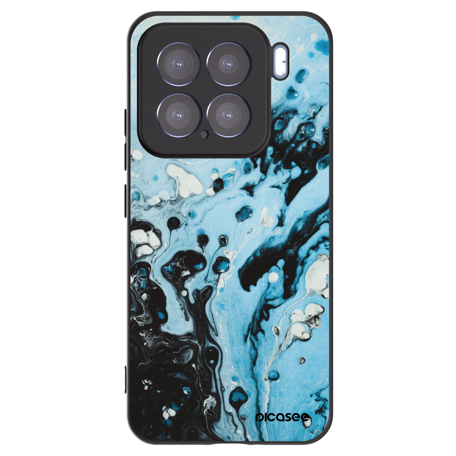 Picasee silikonski črni ovitek za Xiaomi 15 - Organic blue