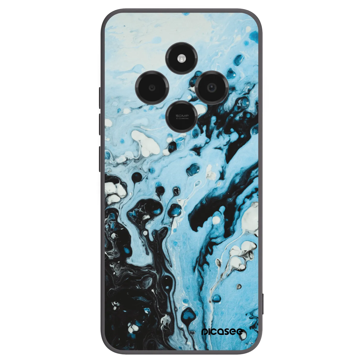 Picasee silikonski črni ovitek za Xiaomi Poco C75 - Organic blue