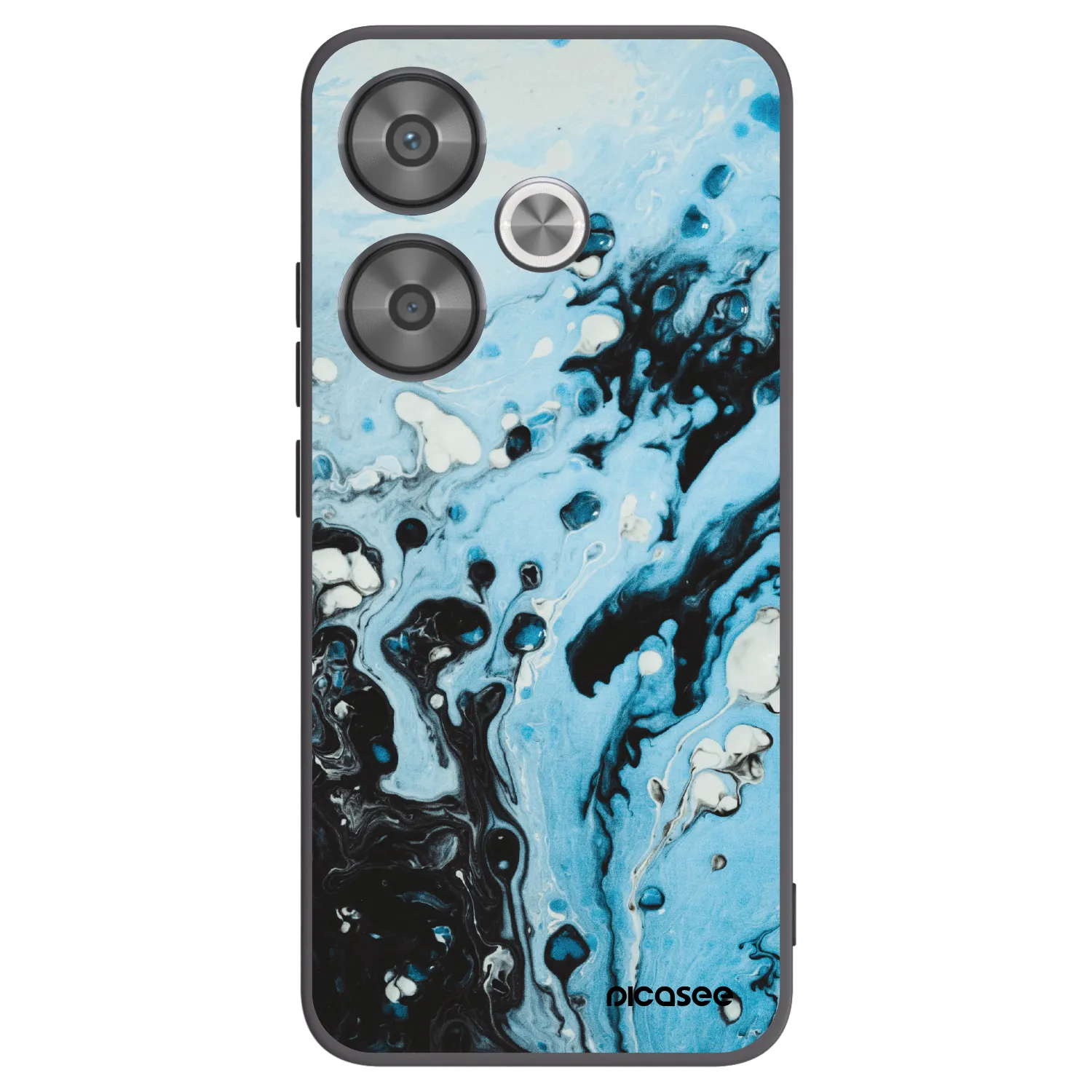 Picasee silikonski črni ovitek za Xiaomi Poco F6 - Organic blue