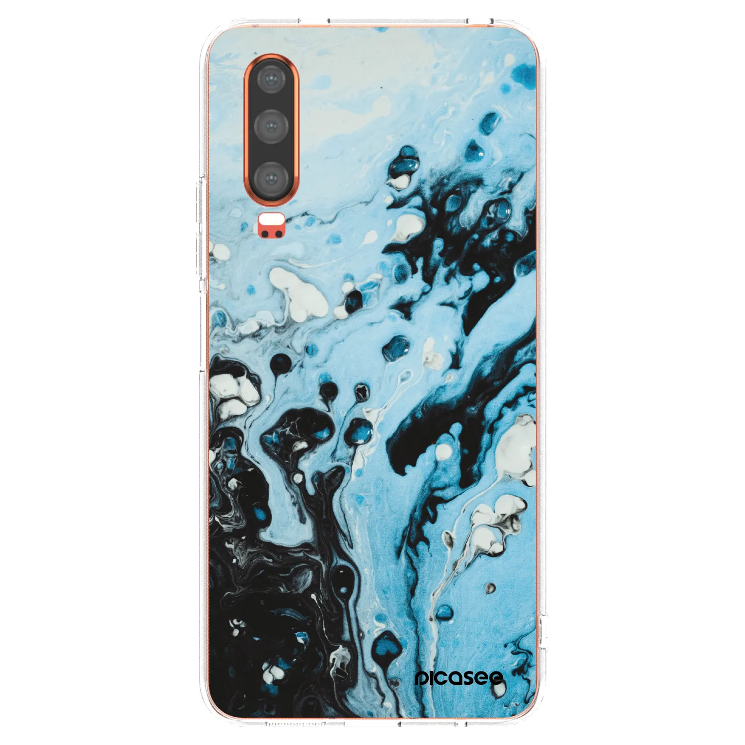 Picasee silikonski prozorni ovitek za Huawei P30 - Organic blue