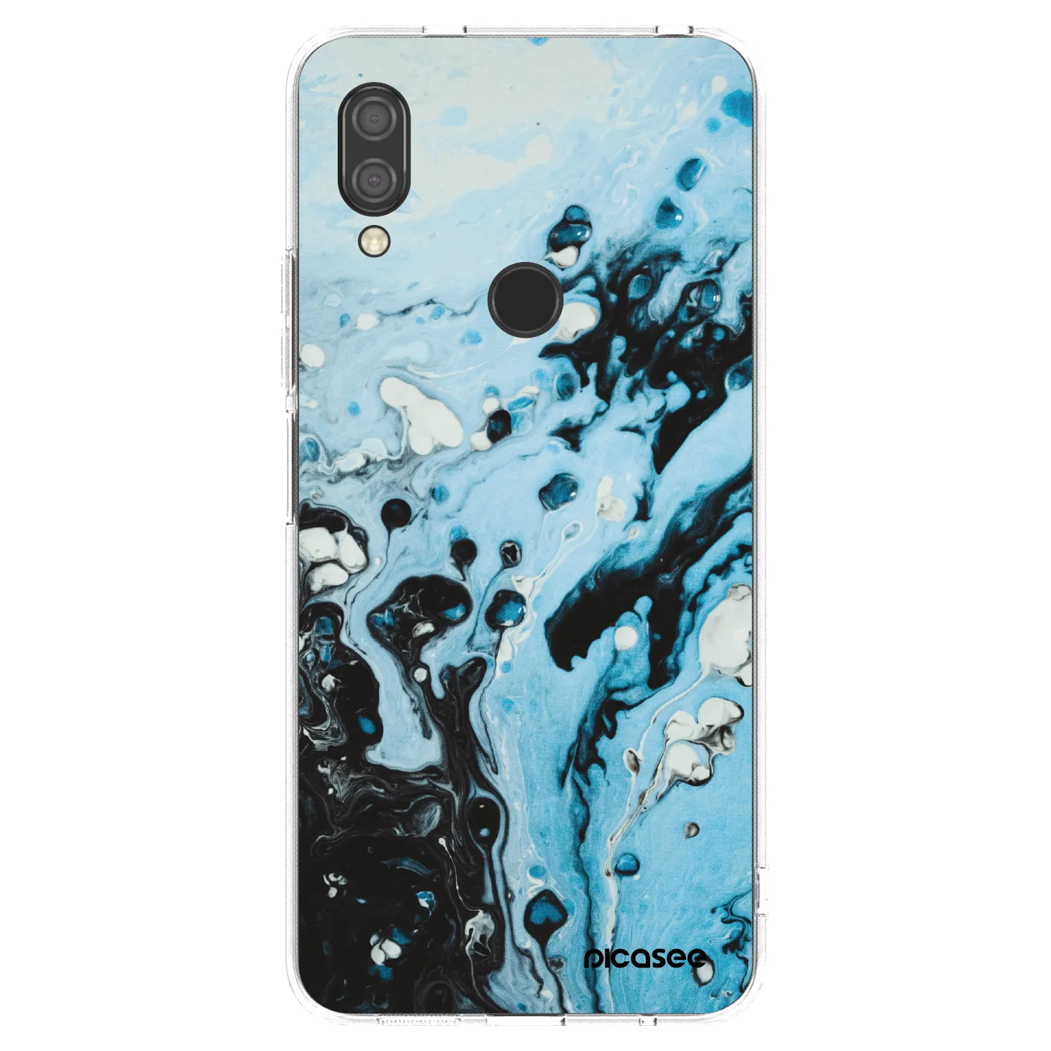 Picasee silikonski prozorni ovitek za Xiaomi Redmi 7 - Organic blue