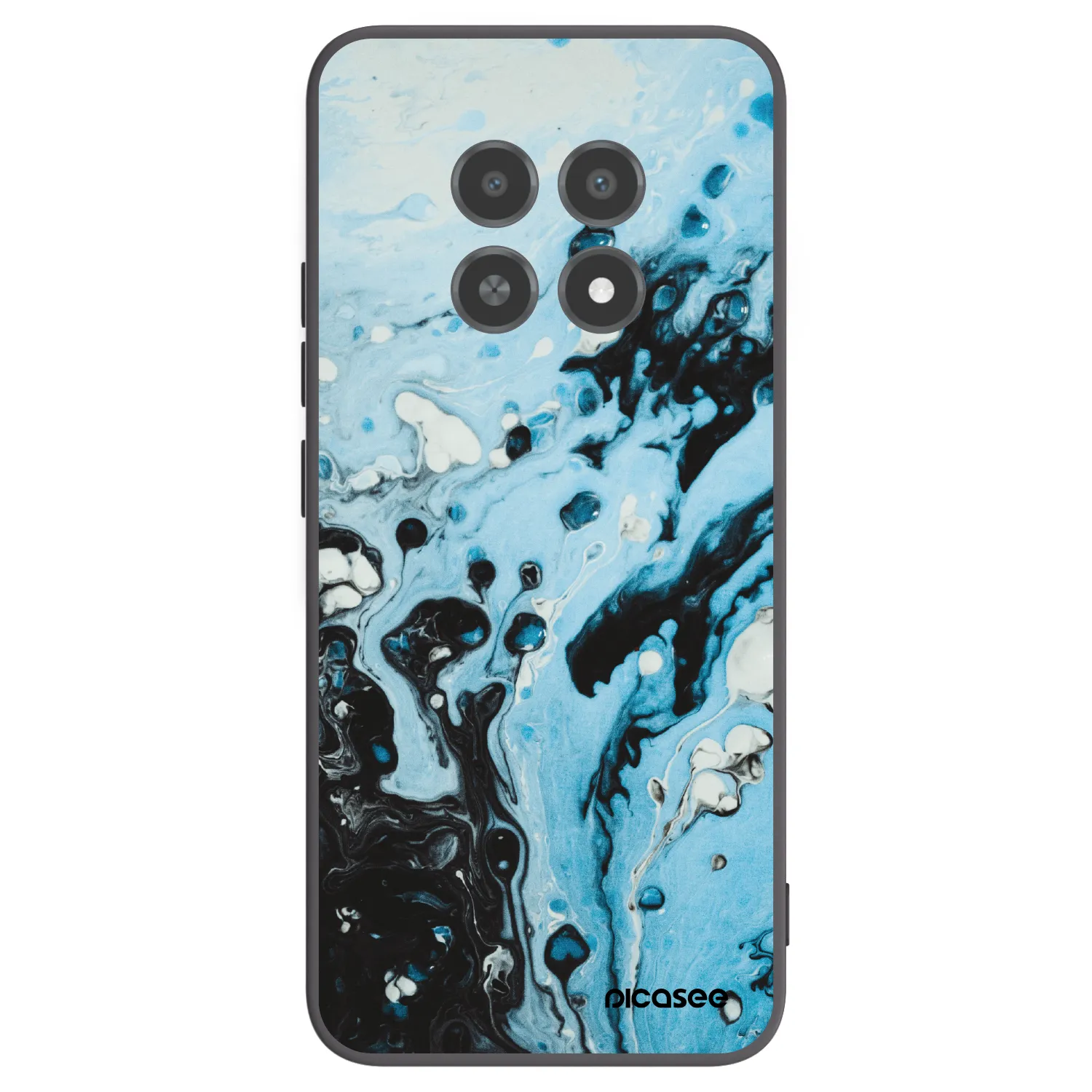 Picasee silikonski črni ovitek za Realme 12X - Organic blue