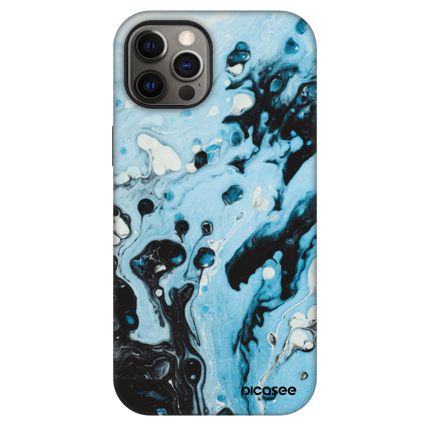 Picasee Fashion Case MagSafe za Apple iPhone 12 - Organic blue