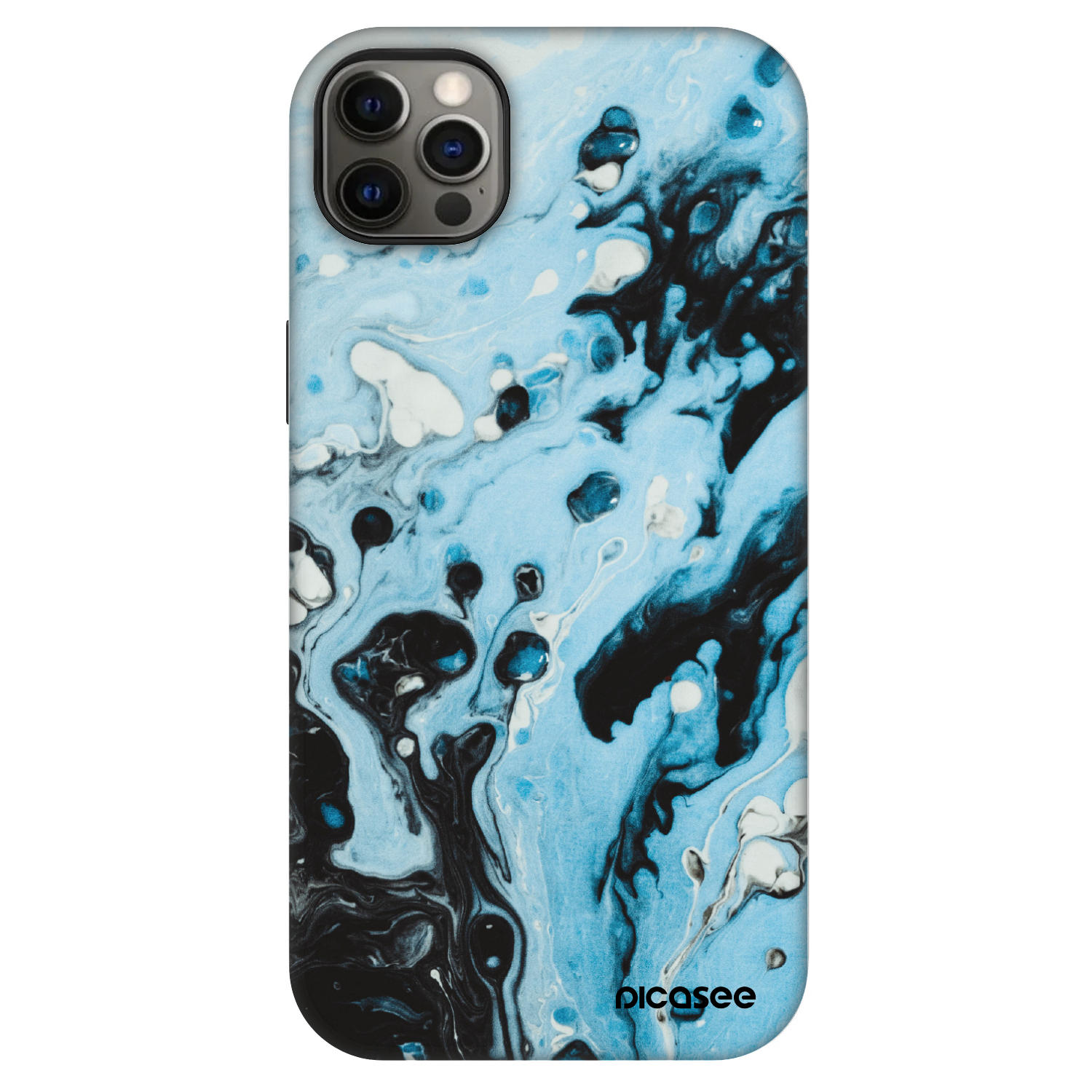 Picasee Fashion Case MagSafe za Apple iPhone 12 Pro Max - Organic blue