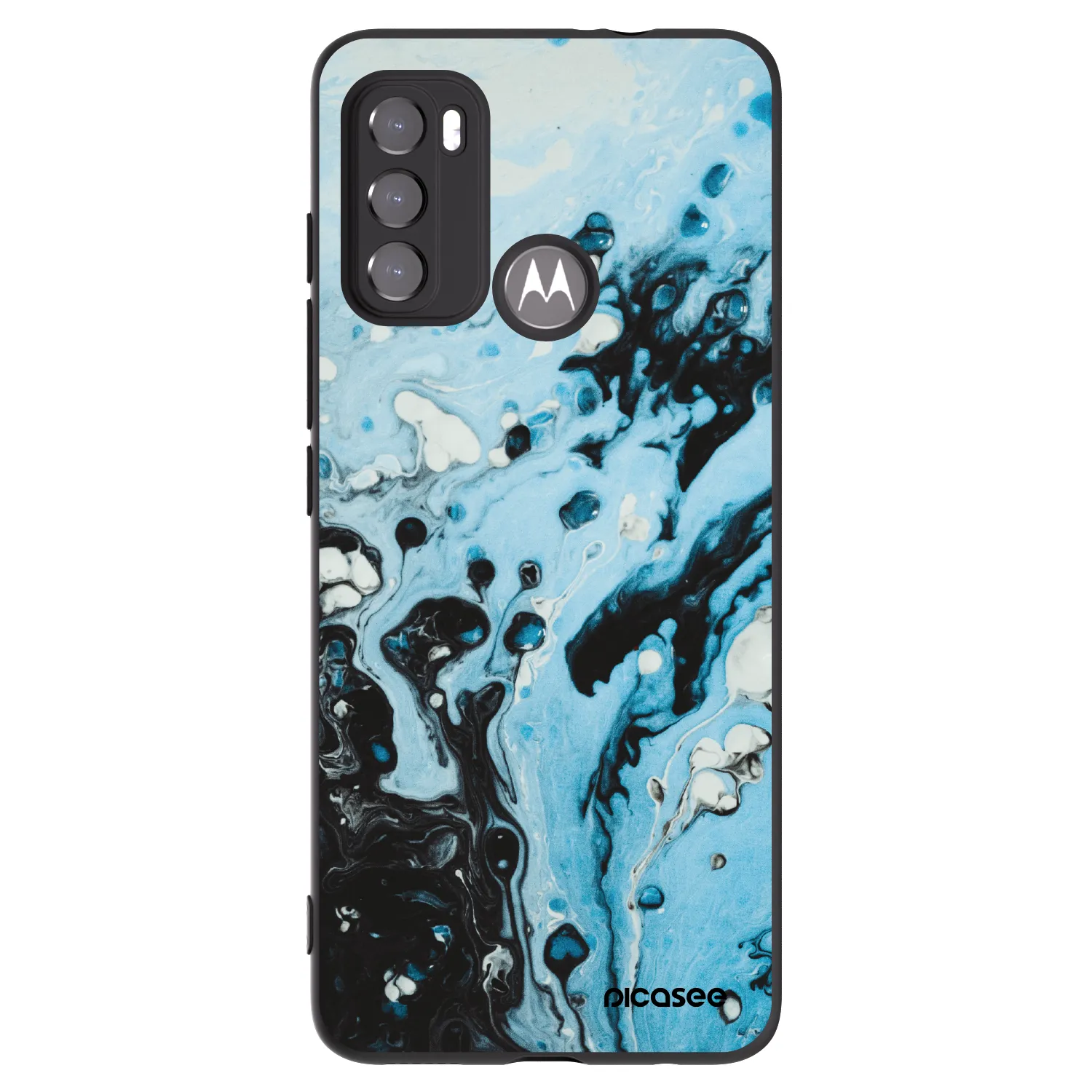 Picasee silikonski črni ovitek za Motorola Edge 60 5G - Organic blue