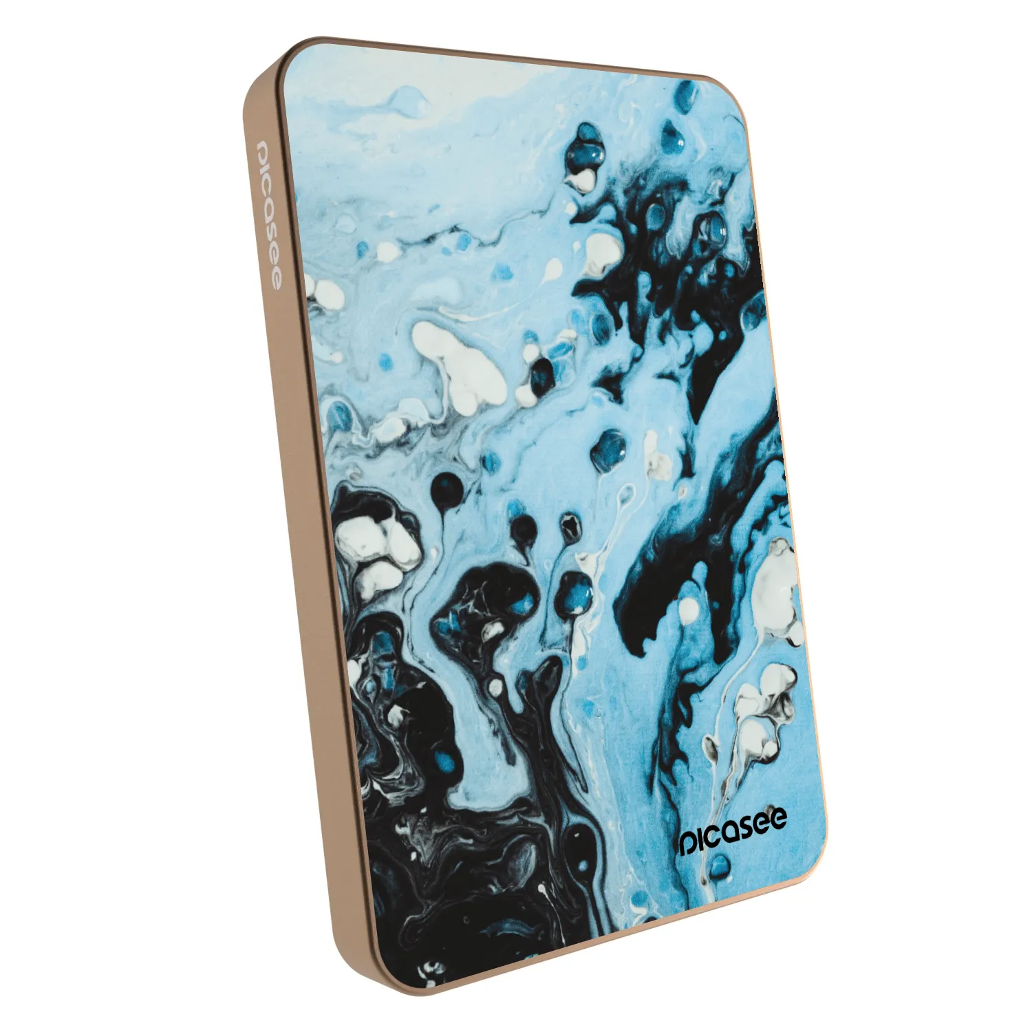 Picasee Prenosna baterija z MagSafe 5 000 mAh Zlati - Organic blue