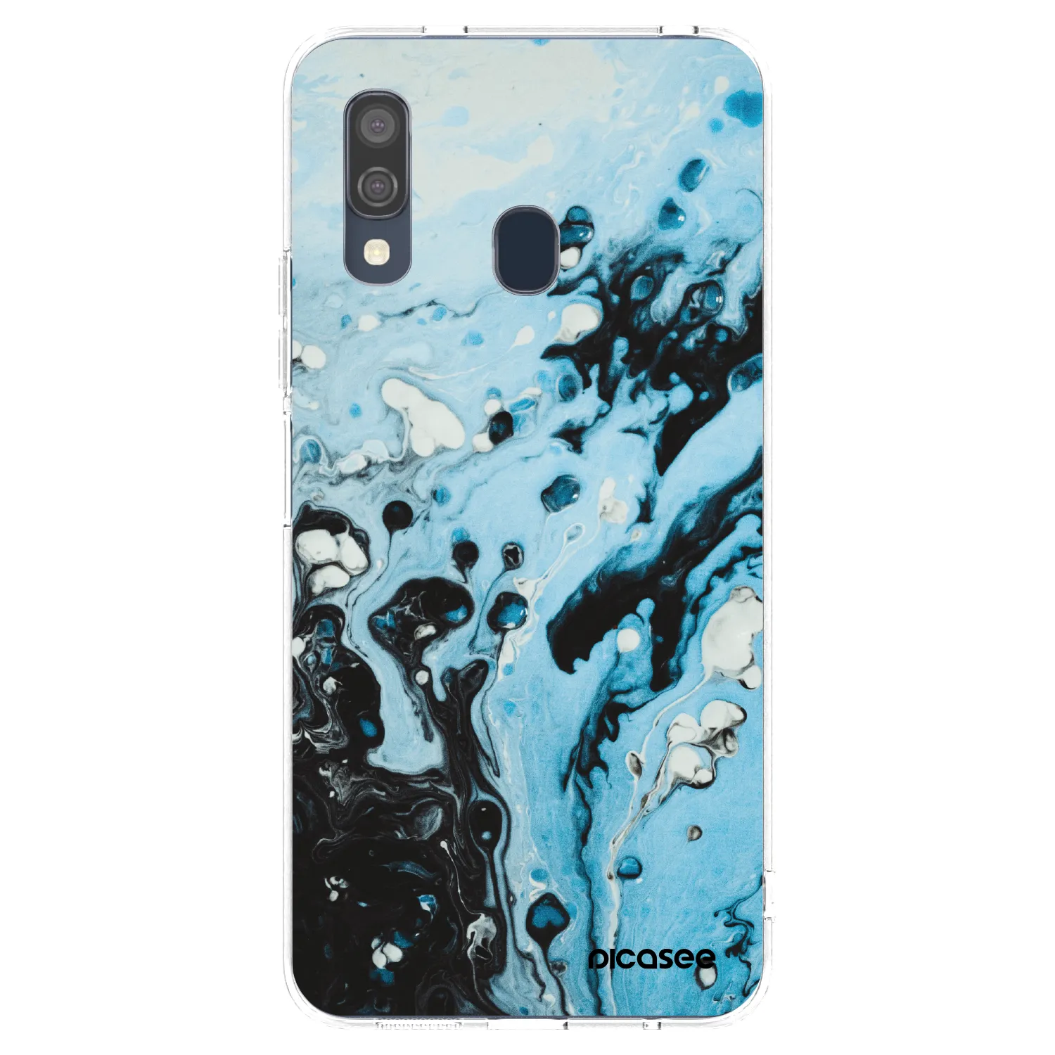 Picasee silikonski prozorni ovitek za Samsung Galaxy A40 A405F - Organic blue