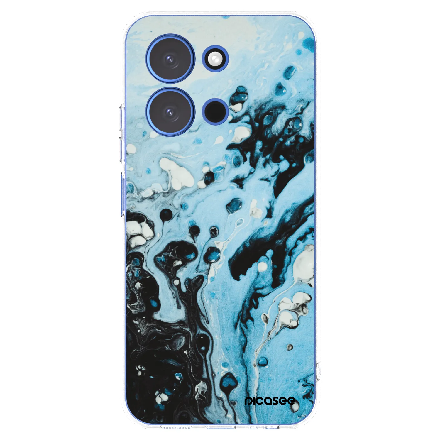 Picasee silikonski prozorni ovitek za Xiaomi Redmi 15C 4G - Organic blue