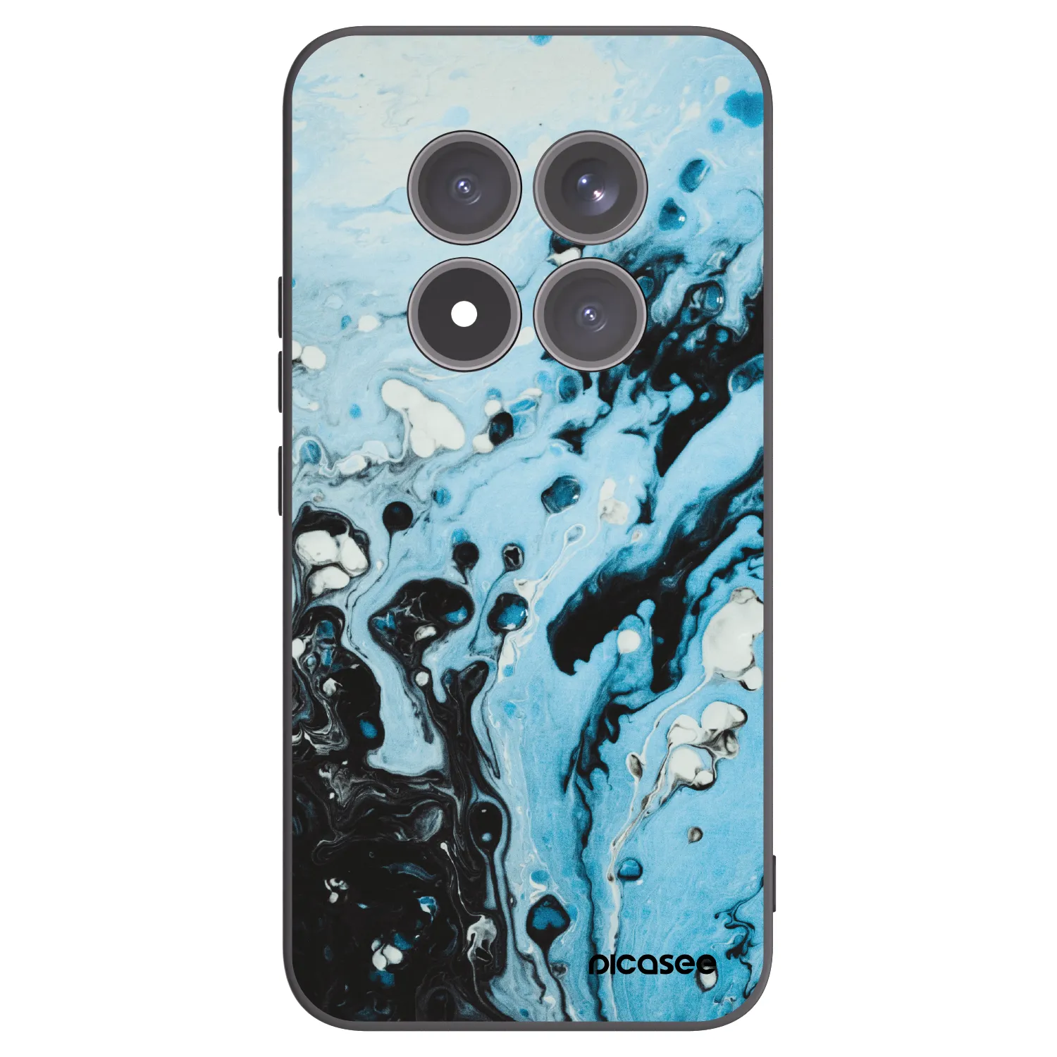 Picasee silikonski črni ovitek za Xiaomi Redmi Note 15 Pro+ - Organic blue
