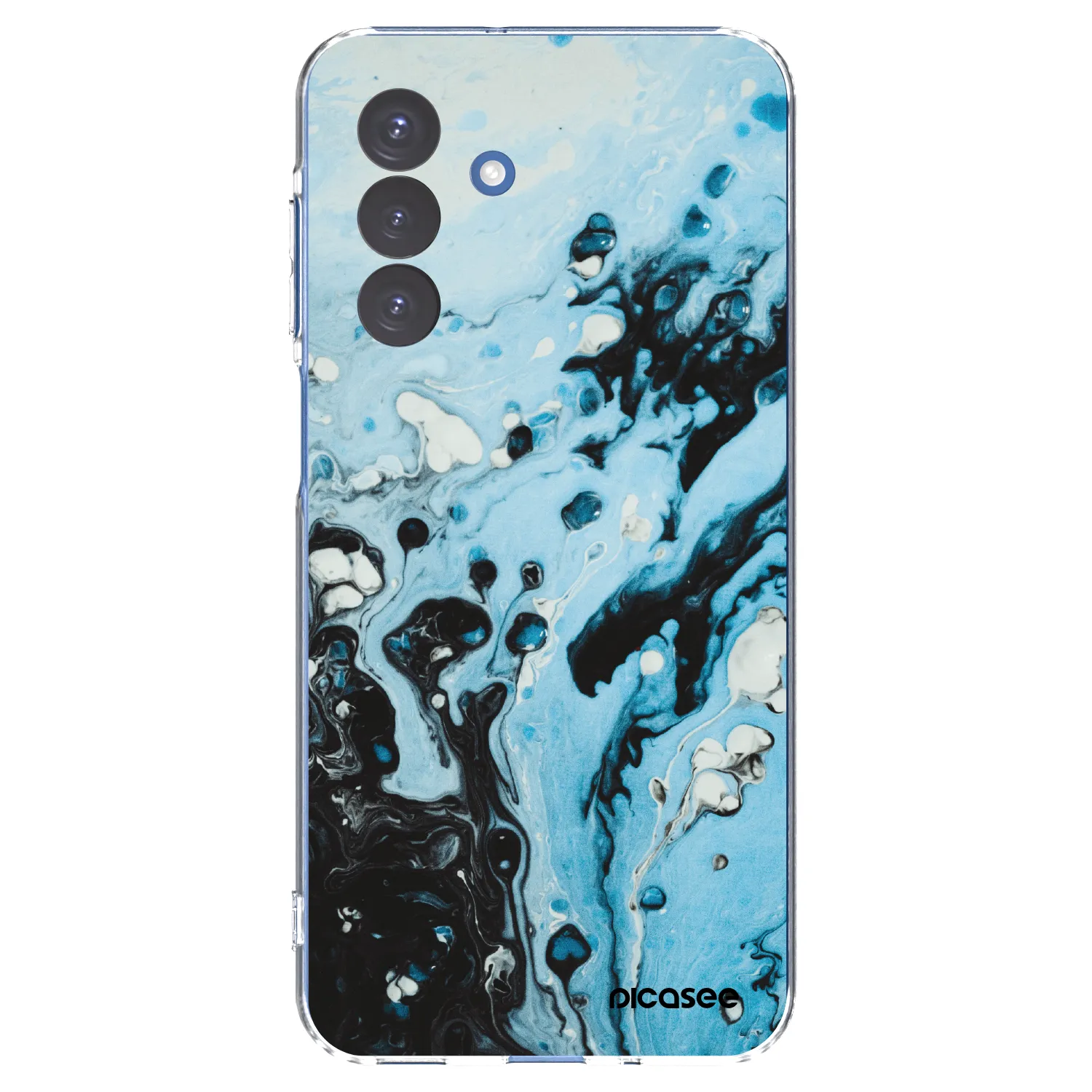 Picasee silikonski prozorni ovitek za Samsung Galaxy A17 5G - Organic blue