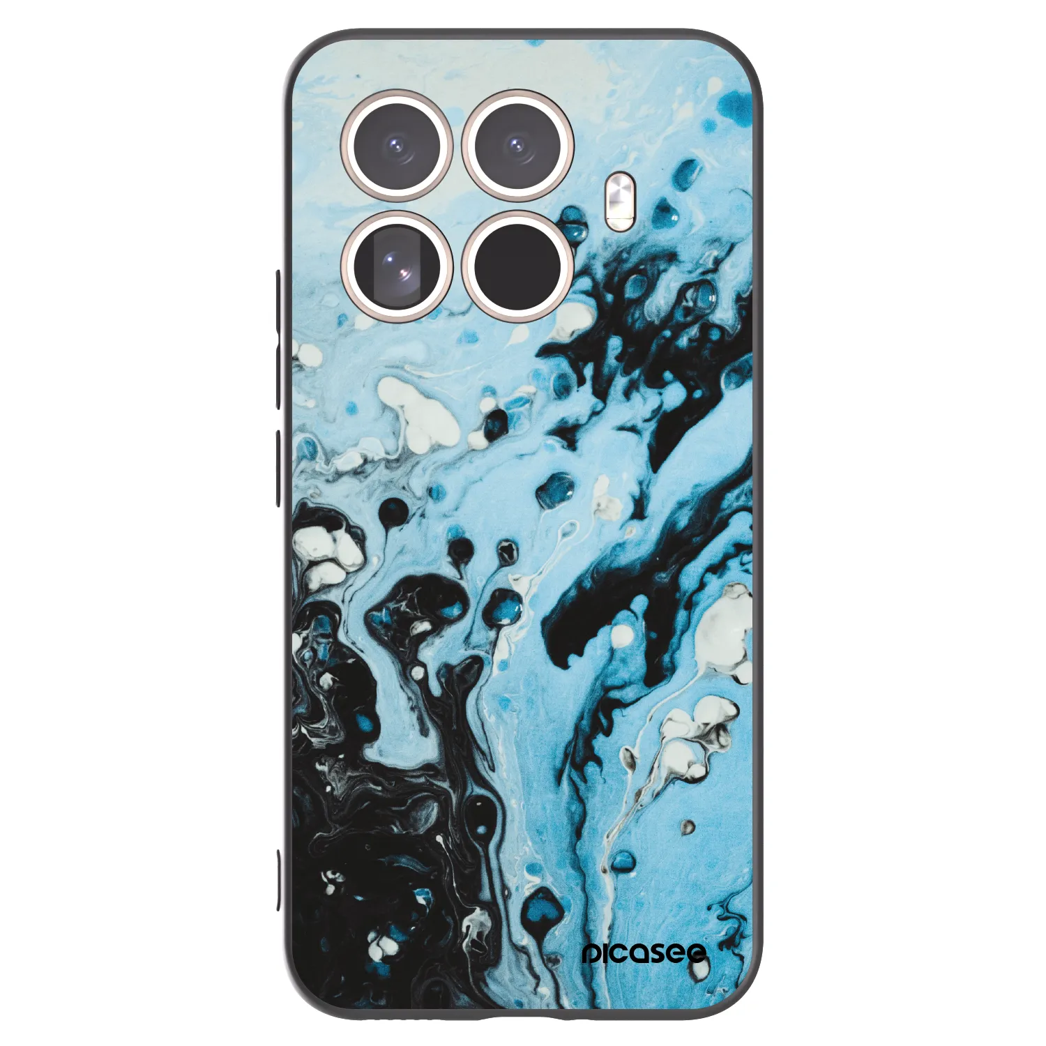 Picasee silikonski črni ovitek za Xiaomi 15T Pro - Organic blue