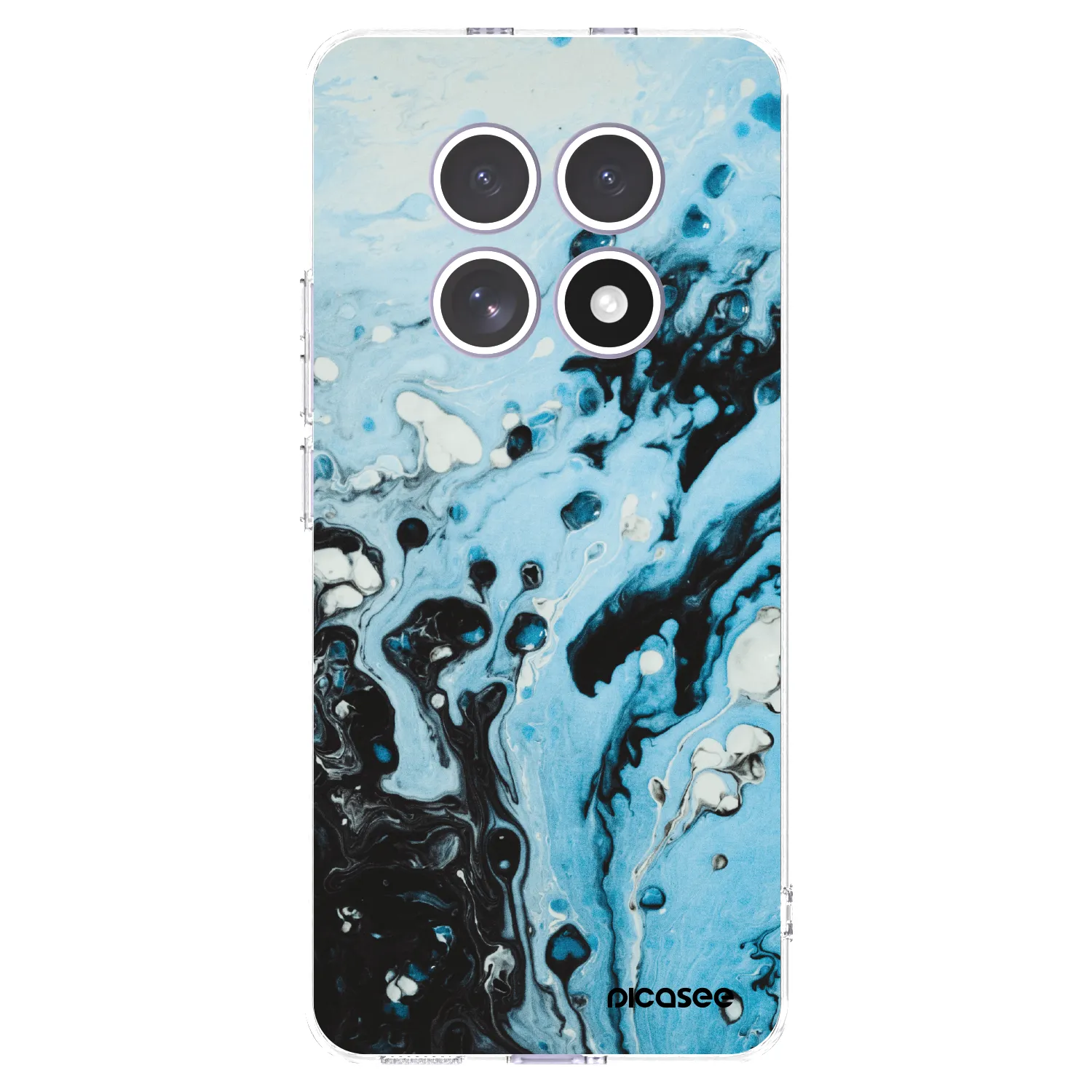 Picasee silikonski prozorni ovitek za Xiaomi Redmi Note 15 - Organic blue