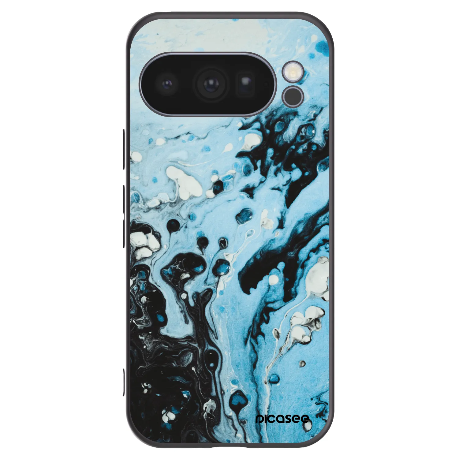 Picasee silikonski črni ovitek za Google Pixel 10 Pro - Organic blue