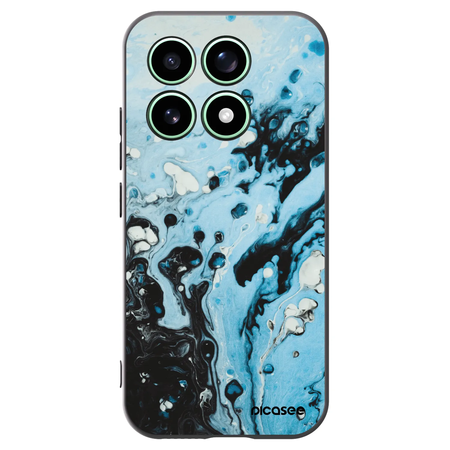 Picasee silikonski črni ovitek za Xiaomi 17 - Organic blue