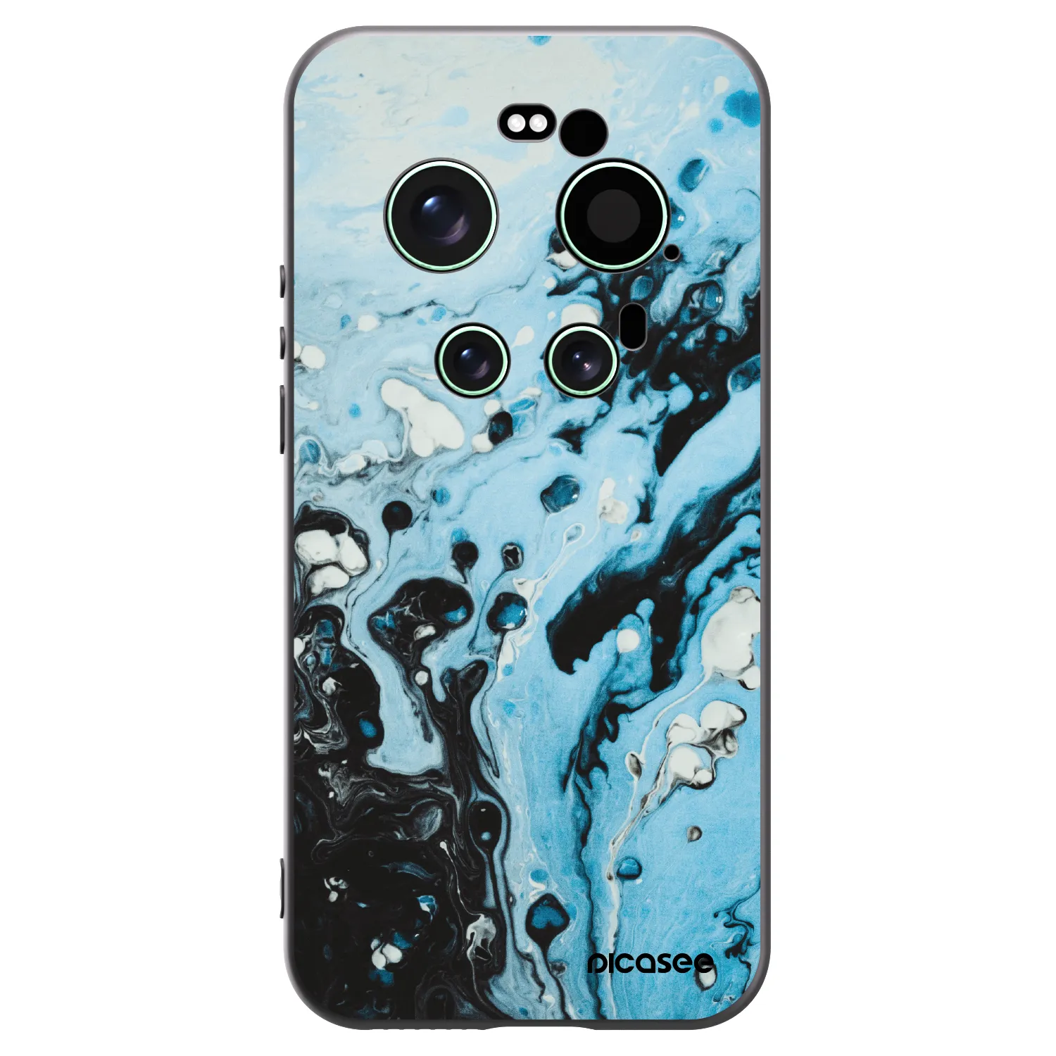 Picasee silikonski črni ovitek za Xiaomi 17 Ultra - Organic blue