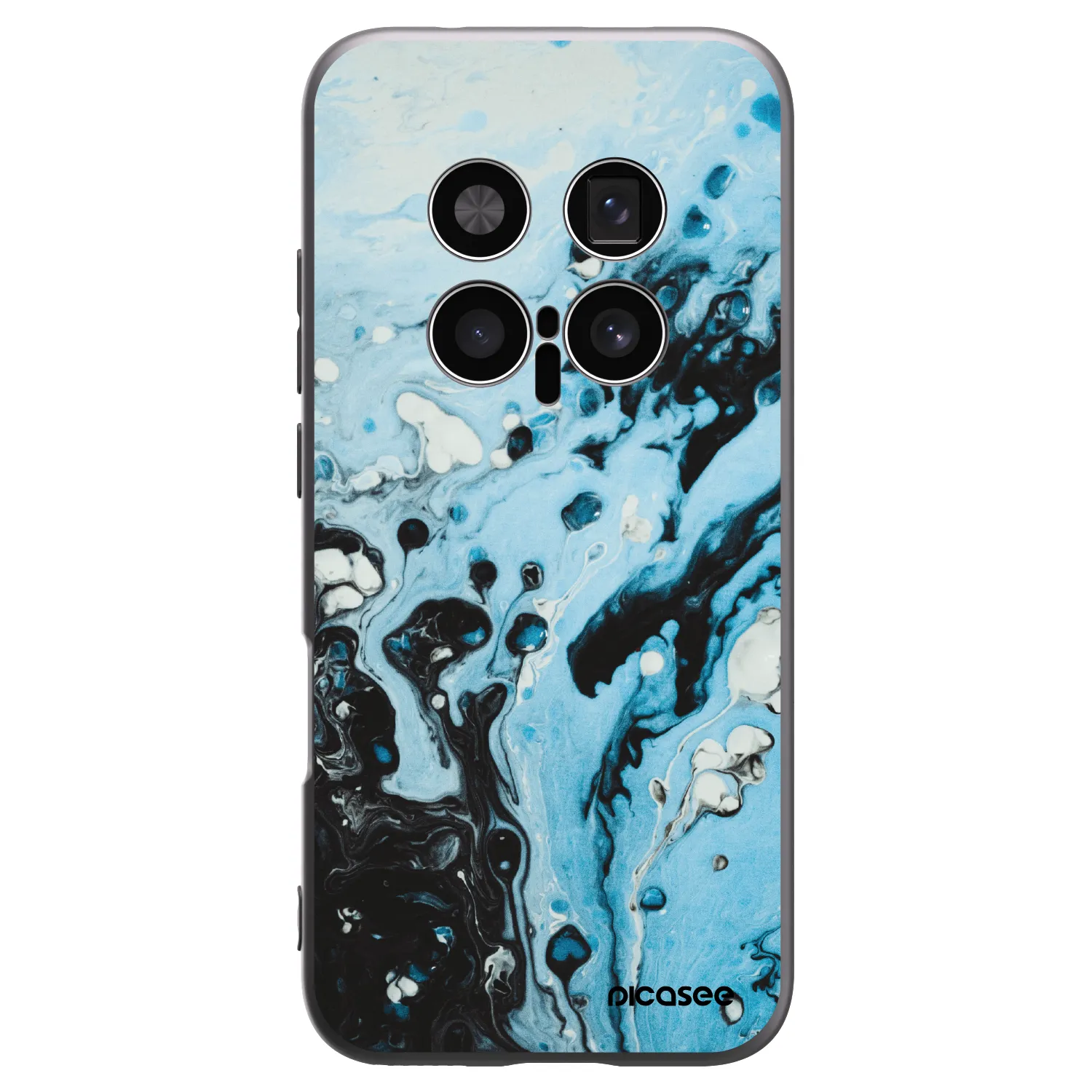 Picasee silikonski črni ovitek za Honor Magic8 Pro 5G - Organic blue
