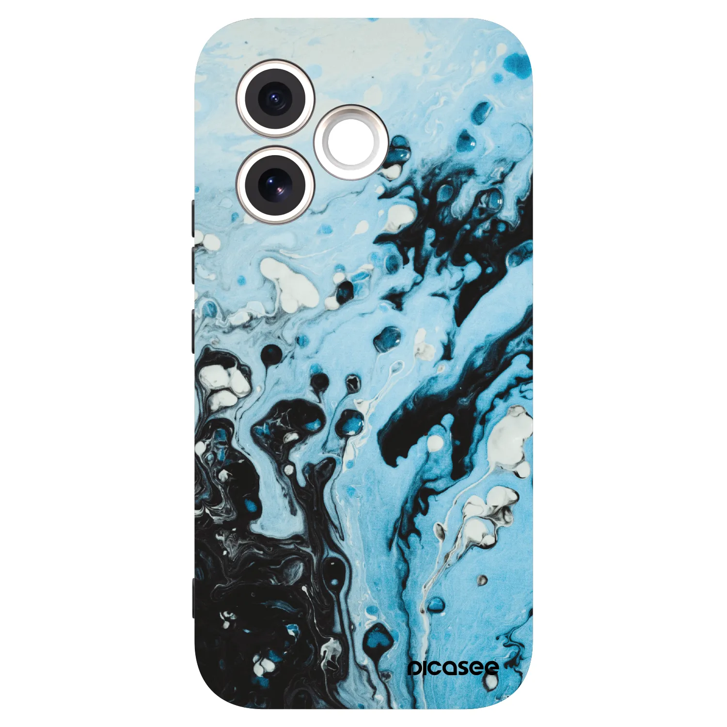 Picasee silikonski črni ovitek za Honor 600 Lite - Organic blue