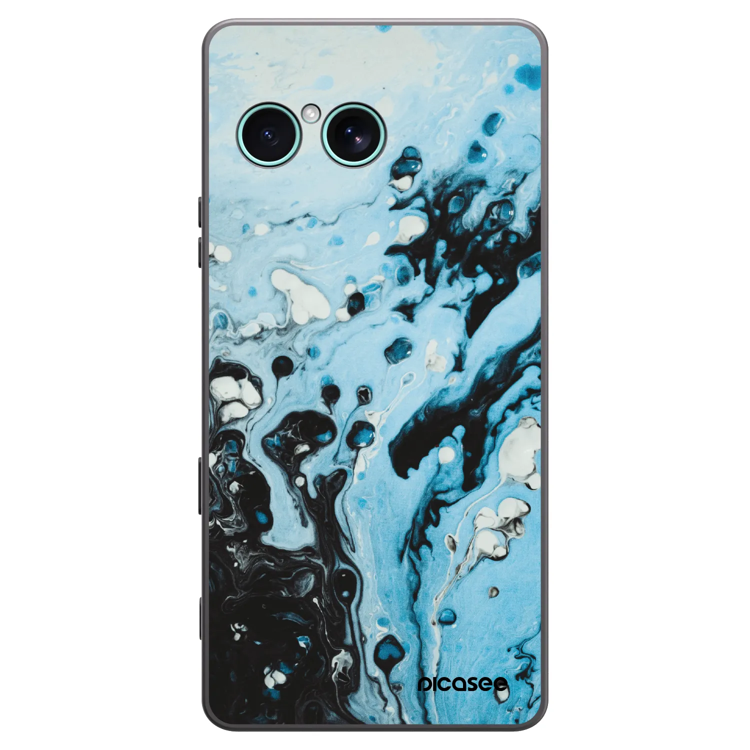 Picasee silikonski črni ovitek za Sony Xperia 10 VII - Organic blue