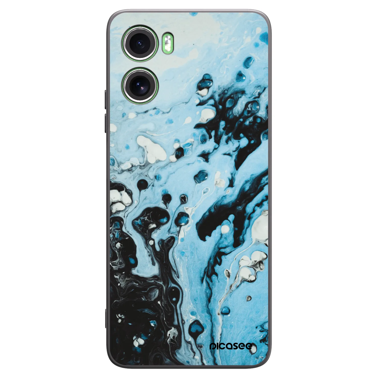 Picasee silikonski črni ovitek za Motorola Moto G06 - Organic blue