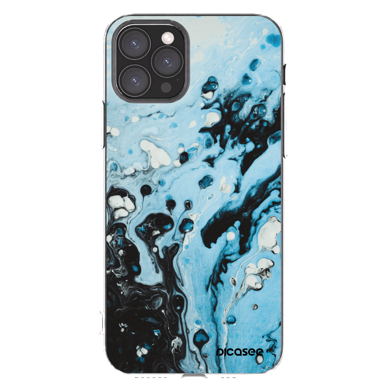 Picasee silikonski prozorni ovitek za Apple iPhone 11 Pro - Organic blue