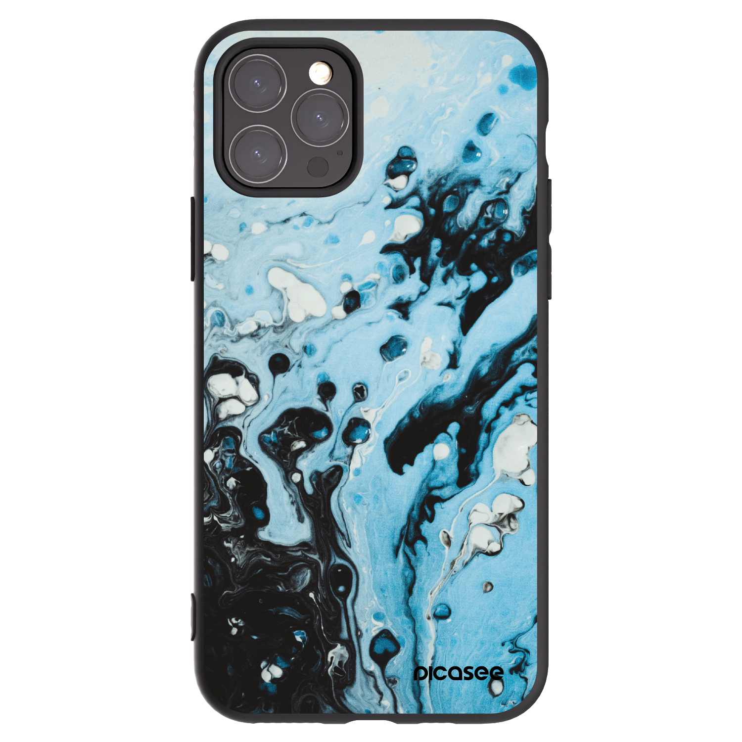 Picasee silikonski črni ovitek za Apple iPhone 11 Pro - Organic blue