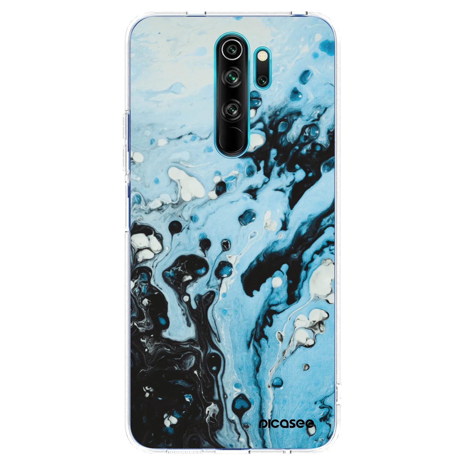 Picasee silikonski prozorni ovitek za Xiaomi Redmi Note 8 Pro - Organic blue