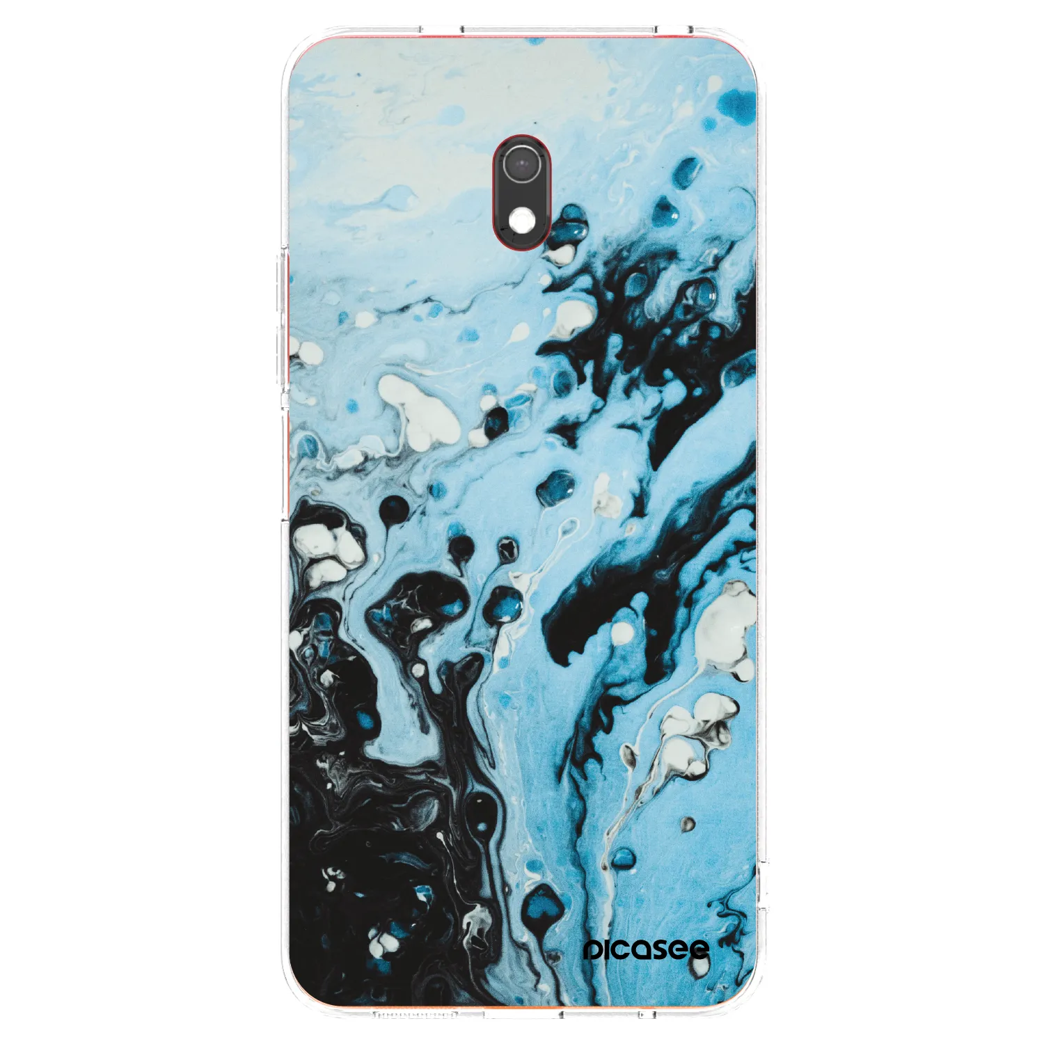 Picasee silikonski prozorni ovitek za Xiaomi Redmi 8A - Organic blue