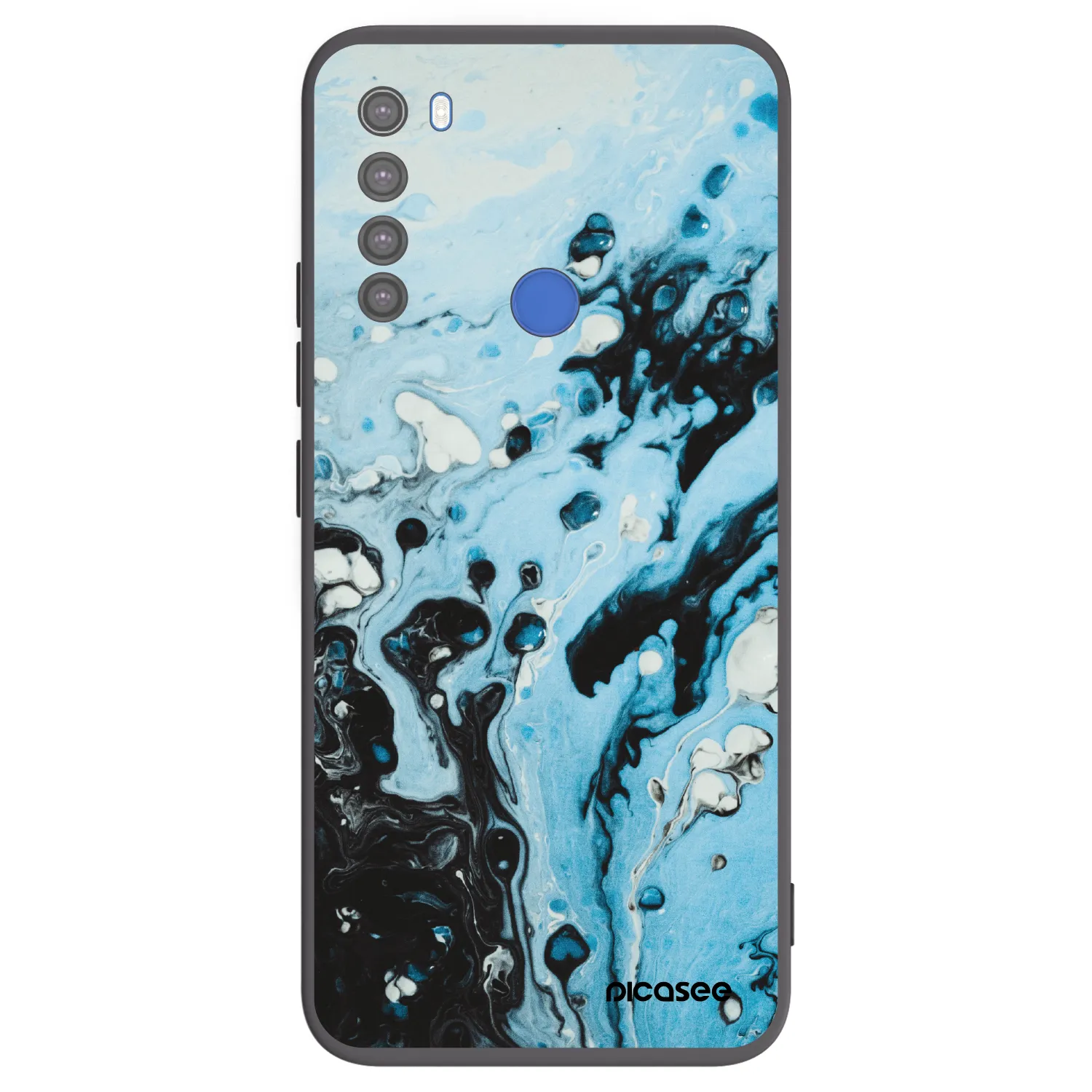 Picasee silikonski črni ovitek za Xiaomi Redmi Note 8T - Organic blue