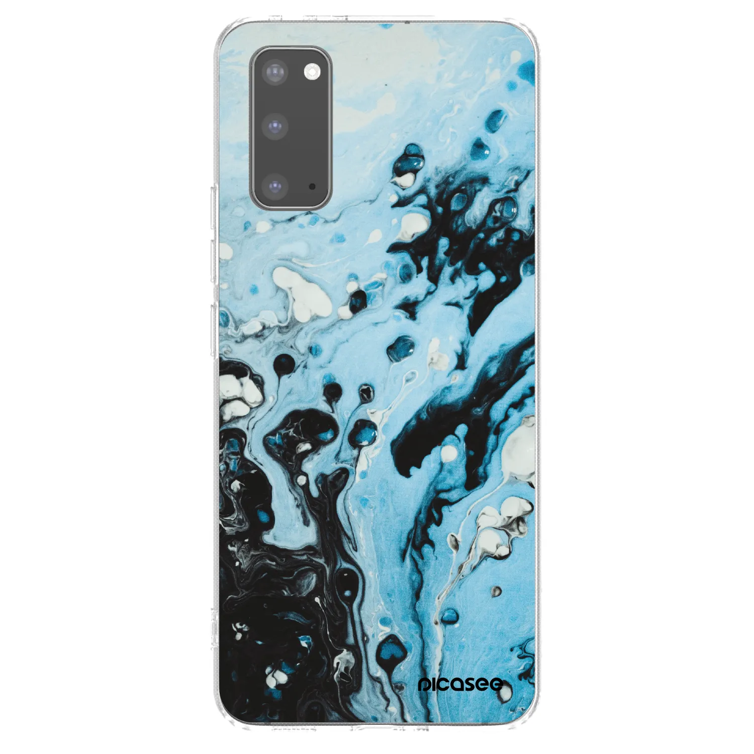 Picasee silikonski prozorni ovitek za Samsung Galaxy S20 G980F - Organic blue