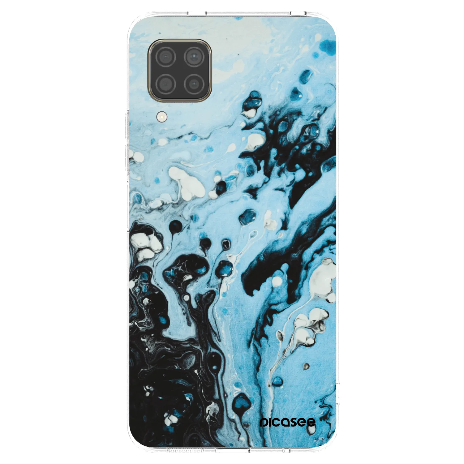 Picasee silikonski prozorni ovitek za Huawei P40 Lite - Organic blue