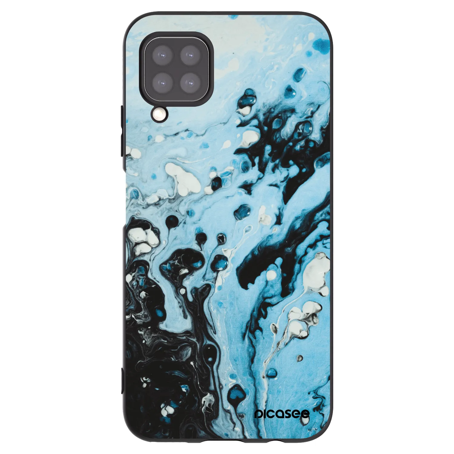 Picasee silikonski črni ovitek za Huawei P40 Lite - Organic blue