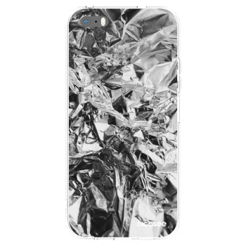 Picasee silikonski prozorni ovitek za Apple iPhone 5/5S/SE - Chrome