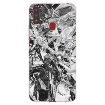 Picasee silikonski prozorni ovitek za Samsung Galaxy A20s - Chrome