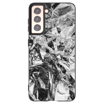 Picasee silikonski črni ovitek za Samsung Galaxy S21 5G G991B - Chrome