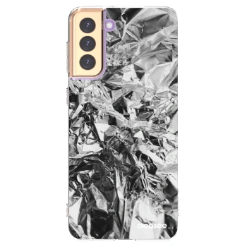 Picasee silikonski prozorni ovitek za Samsung Galaxy S21+ 5G G996F - Chrome