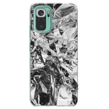 Picasee silikonski prozorni ovitek za Xiaomi Redmi Note 10 Pro - Chrome