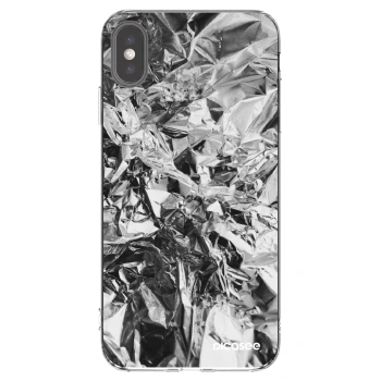 Picasee silikonski prozorni ovitek za Apple iPhone XS Max - Chrome
