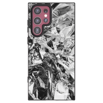 Picasee silikonski črni ovitek za Samsung Galaxy S22 Ultra 5G - Chrome