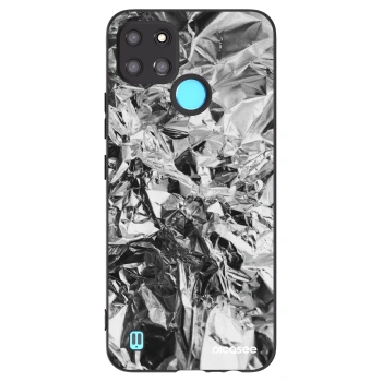 Picasee silikonski črni ovitek za Realme C21Y - Chrome