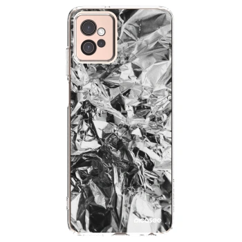 Picasee silikonski prozorni ovitek za Motorola Moto G32 - Chrome