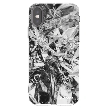 Picasee silikonski prozorni ovitek za Apple iPhone X/XS - Chrome