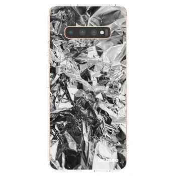 Picasee silikonski prozorni ovitek za Samsung Galaxy S10 Plus G975 - Chrome