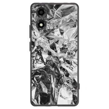 Picasee silikonski črni ovitek za Motorola Moto E14 - Chrome