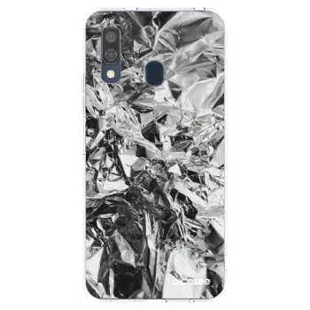 Picasee silikonski prozorni ovitek za Samsung Galaxy A40 A405F - Chrome