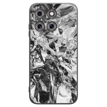Picasee silikonski črni ovitek za Motorola Moto G77 - Chrome