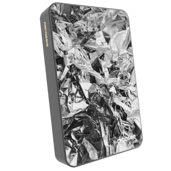 Picasee Prenosna baterija z MagSafe 10 000 mAh Siva - Chrome